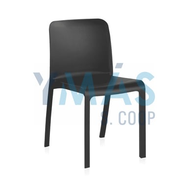 SILLA MONOBLOCK SIN BRAZOS GRANA ANTRACITA