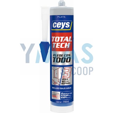 ADHESIVO CEYS MS-TECH PLATA 290ML