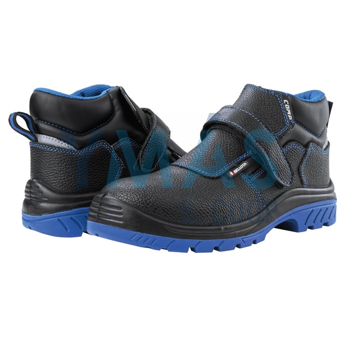 BOTA SOLDADOR PIEL NEGRA HIDROFUGA COMP+ S3 40