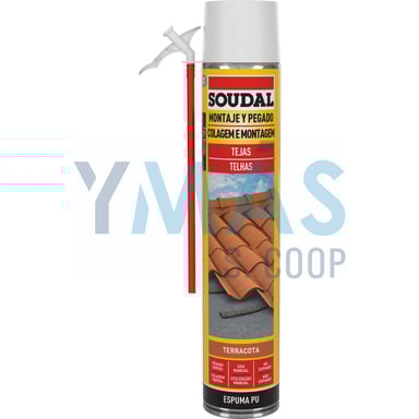 ESPUMA PU TEJAS CANULA SOUDAL TERRACOTA 750ML