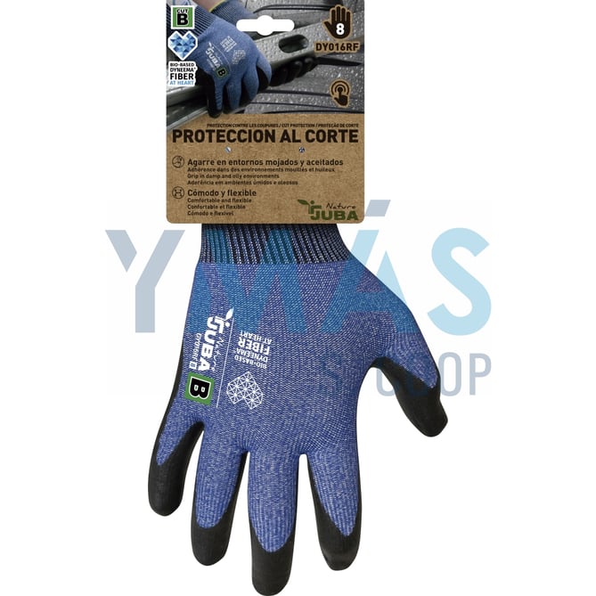 GUANTE DYNEEMA NITRILO FOAM PALMA AZUL 10