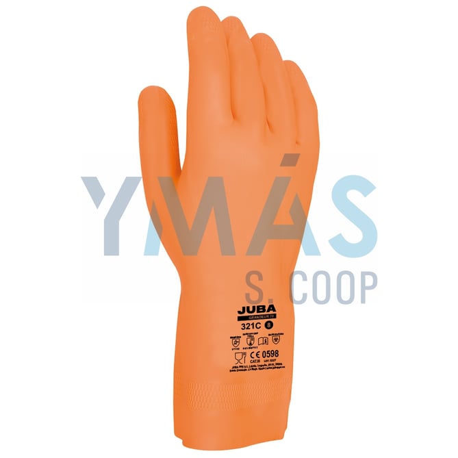 GUANTE GRANDEUR 70 LATEX NEOPRENO NARANJA 10