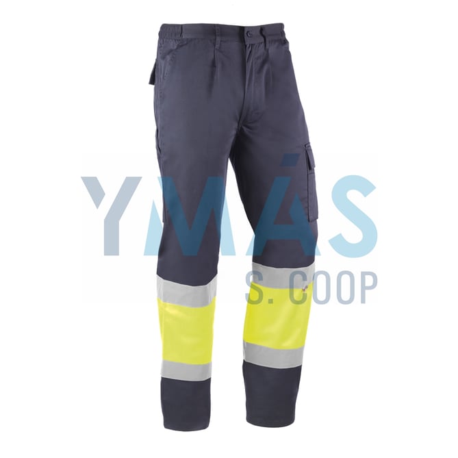 PANTALON KRETA AV MULTIBOLSILLOS AMARILLO/AZUL XXL