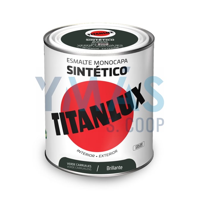 ESMALTE SINTETICO TITANLUX VERDE CARRUAJE 750ML