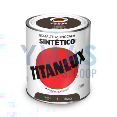 ESMALTE SINTETICO TITANLUX TABACO 750ML