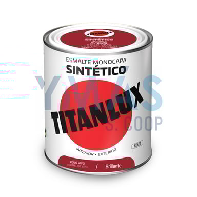 ESMALTE SINTETICO TITANLUX ROJO VIVO 750ML