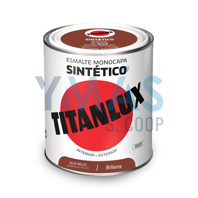 ESMALTE SINTETICO TITANLUX ROJO INGLES 750ML