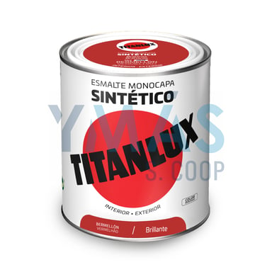 ESMALTE SINTETICO TITANLUX BERMELLON 750ML