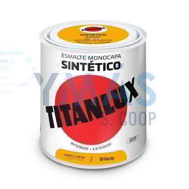 ESMALTE SINTETICO TITANLUX AMARILLO MEDIO 750ML