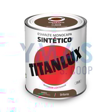 ESMALTE SINTETICO TITANLUX PARDO 250ML