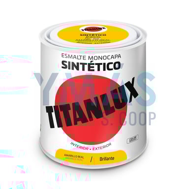 ESMALTE SINTETICO TITANLUX AMARILLO REAL 250ML