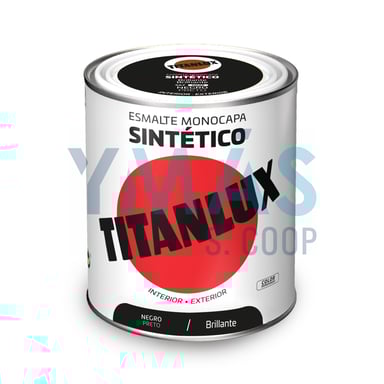 ESMALTE SINTETICO TITANLUX NEGRO BRILLANTE 250ML