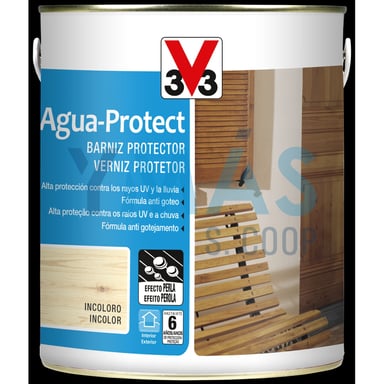 BARNIZ EXTERIOR AGUA PROTECT ROBLE OSCURO 750ML