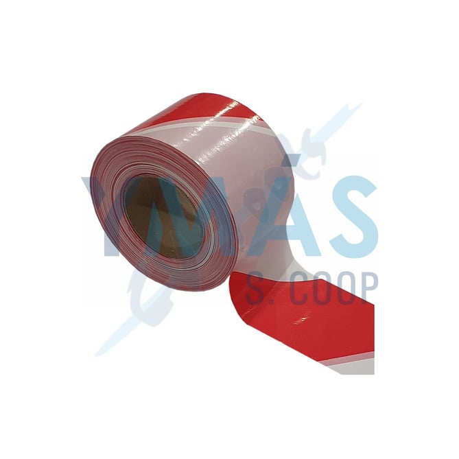 CINTA SEÑALIZACION ROJA BLANCA 10CMX200M G300