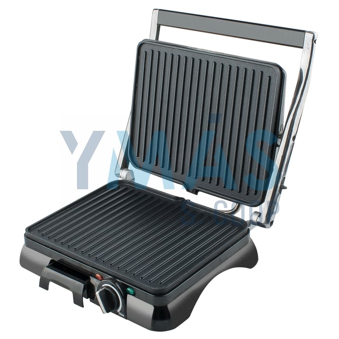 GRILL ASAR DOBLE INOX 2000W ANTIADHERENT 320X350MM