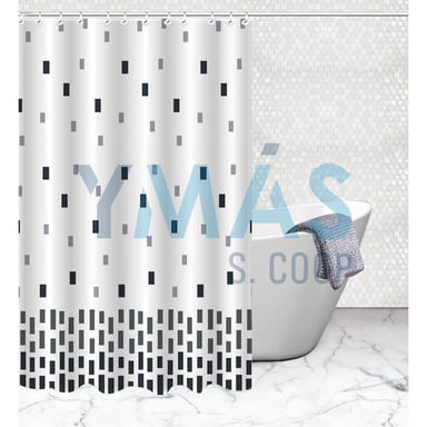 CORTINA BAÑO ARCADE 200X200CM POLIESTER