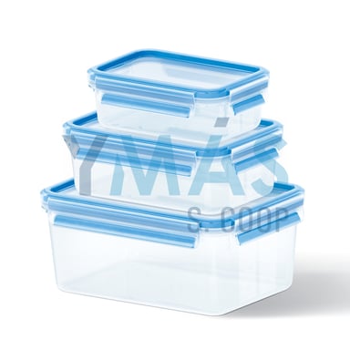 SET 3 HERMETICOS CLIP&CLOSE PP 0,55L+1,00L+2,30L