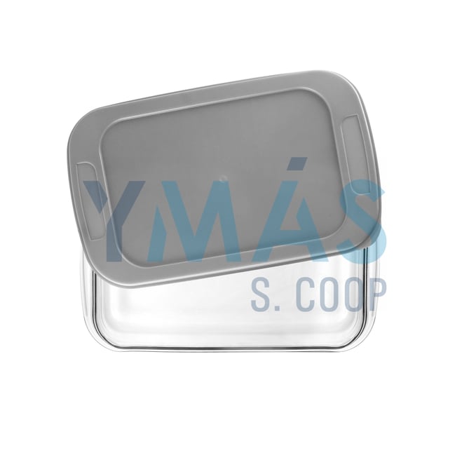 FUENTE CRISTAL RECTANGULAR CON TAPA 2,2L