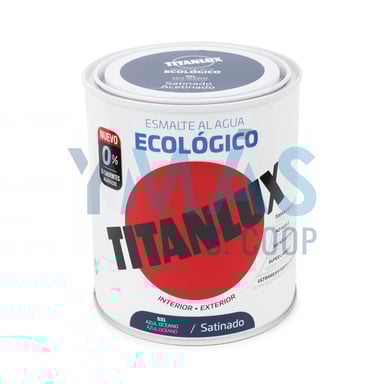 ESMALTE AL AGUA ECOLOGICO GRIS PERLA SAT 750ML