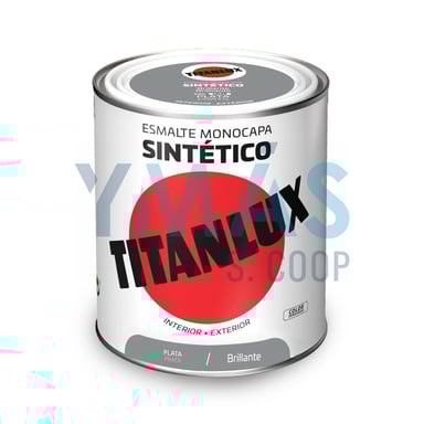 ESMALTE SINTETICO TITANLUX PLATA 750ML
