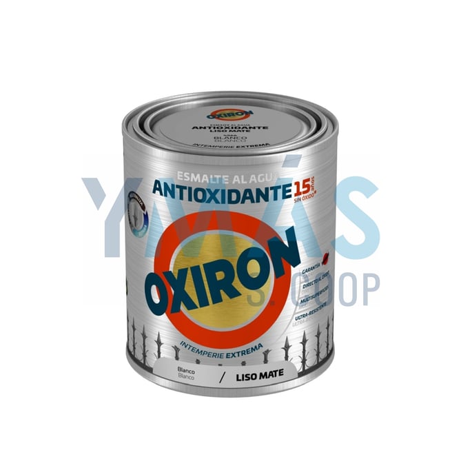 PINTURA OXIRON AGUA BLANCO MATE LISO 750ML