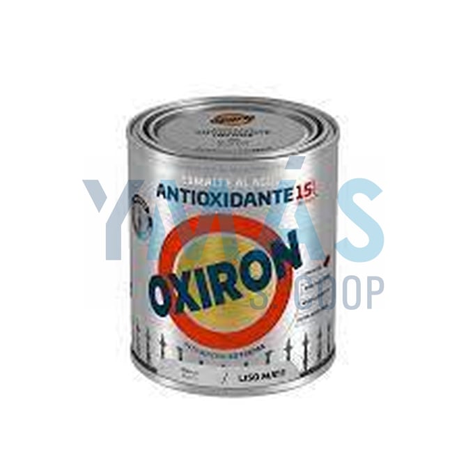 PINTURA OXIRON FORJA AGUA NEGRO MATE LISO 750ML