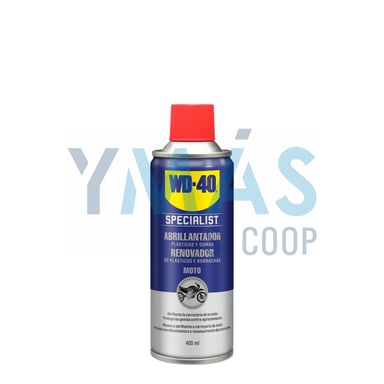ABRILLANTADOR PLASTICO GOMA MOTO WD 40 400ML