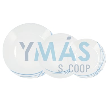 VAJILLA ARCOPAL DOMITILLE AZUL 12 PIEZAS