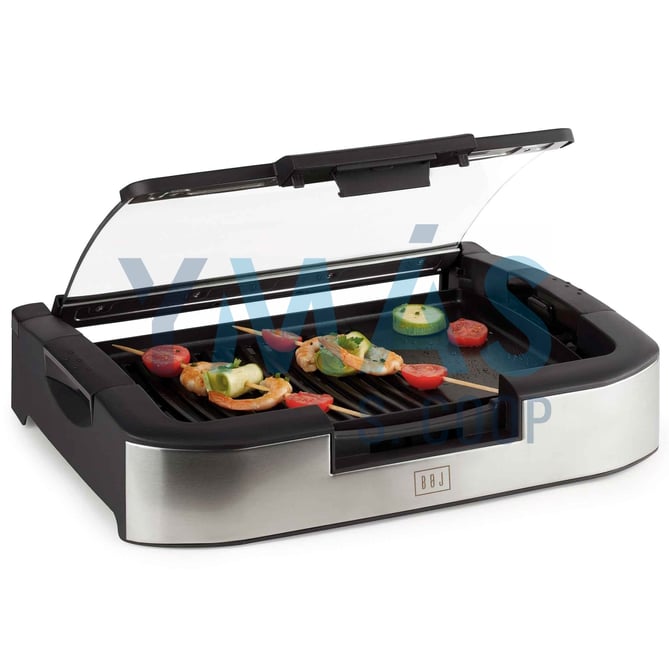 PLANCHA ASAR ACERO INOX CON TAPA DESMONTABLE 1800W
