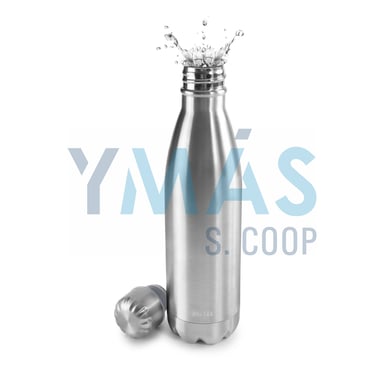 BOTELLA TERMO DOBLE PARED INOX SATINADA 500ML
