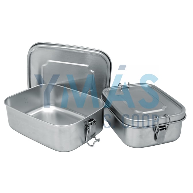 FIAMBRERA CON CIERRE INOX RECTANGULAR 800ML