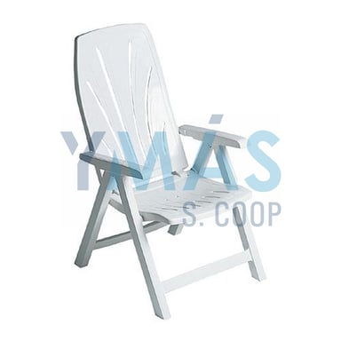 SILLON 4 POSICIONES RESPALDO ALTO BLANCO