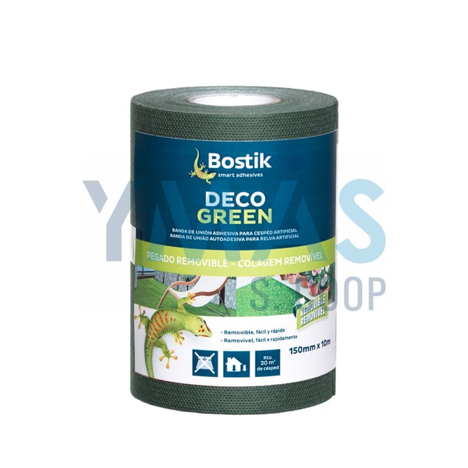 BANDA DE UNION ADHESIVA DECO GREEN 15CMX10M VERDE