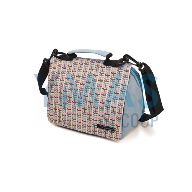 BOLSA LUNCHBAG SMART HOJAS AZUL CAPACIDAD 4L