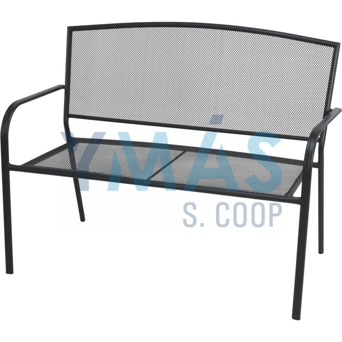 BANCO JARDIN ACERO 62X88X116CM