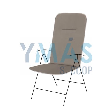 COJIN ACTION MULTPOSICIONES 116X48X2,5CM TAUPE