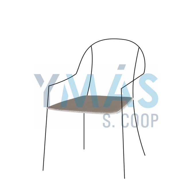 COJIN ACTION SILLA 38X38X2CM TAUPE