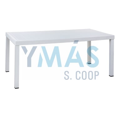 MESA BRIO EXTEND PATAS ALUMINIO 180X95X73CM BLANCA