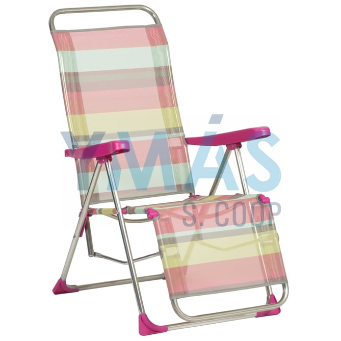 HAMACA PLAYA RELAX ALUMINIO RAYAS FIBRELINE MULTIC
