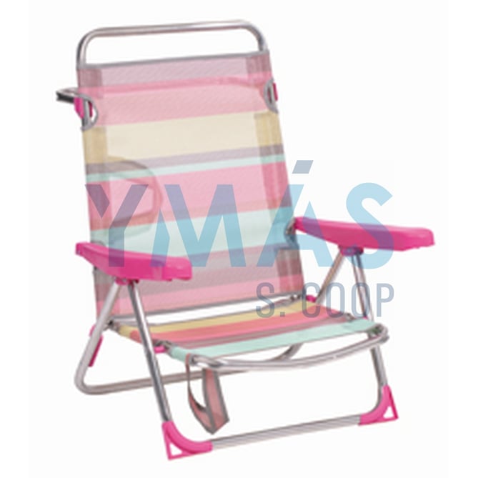 SILLA CAMA ALUMINIO C/ASAS FIBRELINE MULTICOLOR