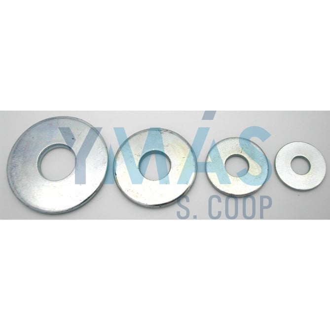 ARANDELA ANCHA ZINCADA M-4 DIN 9021 BLISTER
