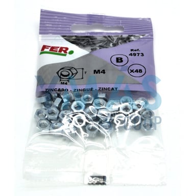 TUERCA HEXAGONAL ZIN DIN 934 M3 BLISTER