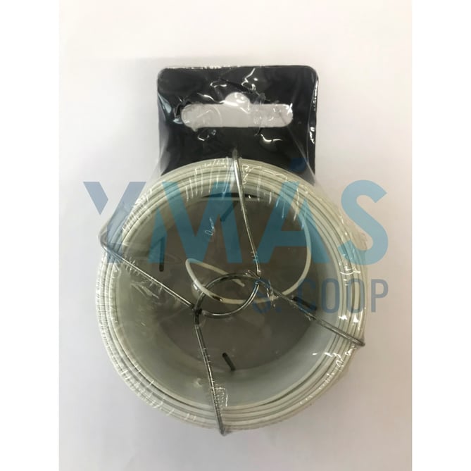 ALAMBRE PLAST BLANCO CON DISPENSADOR 1.1 1.6MM 50M