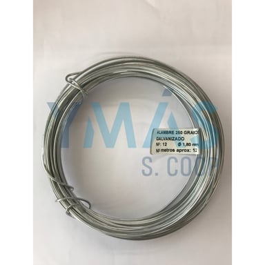 ALAMBRE GALVA ROLLO Nº8 250GR 1.33MM X 24M
