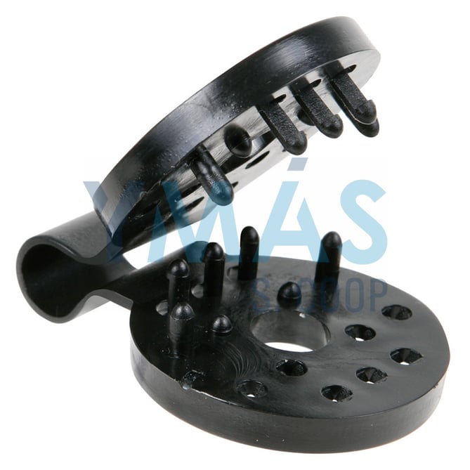 CLIP DE FIJACION PLASTICO P/MALLA 10UDS