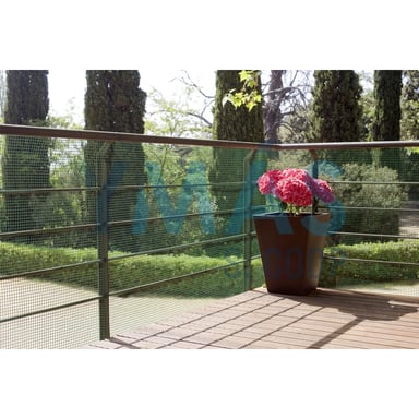 MALLA PLASTICO CUADRANET 10X10MM 1X25M VERDE PREMI