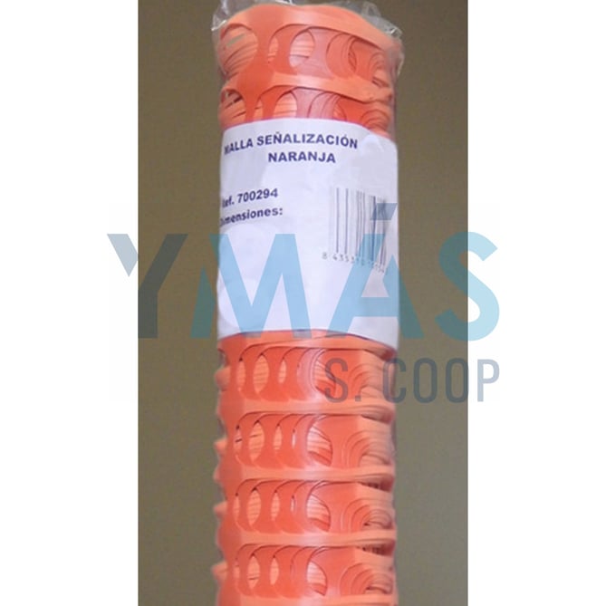 MALLA SEÑALIZACION 1,0X50M 75GR NARANJA