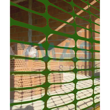 MALLA PLASTICA SEÑALIZACION VERDE 1X50M