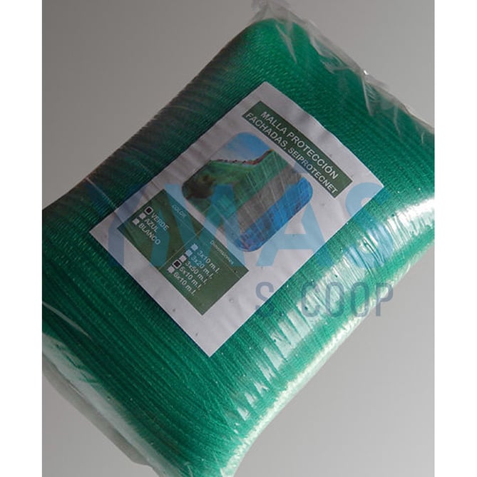 MALLA PROTECCION FACHADAS SEIPROTEC VERDE 6X10M