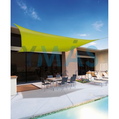 MALLA IMPERMEABLE SUN-NET 3,6X3,6M VERDE CUADRADA